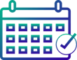 Calendar gradient